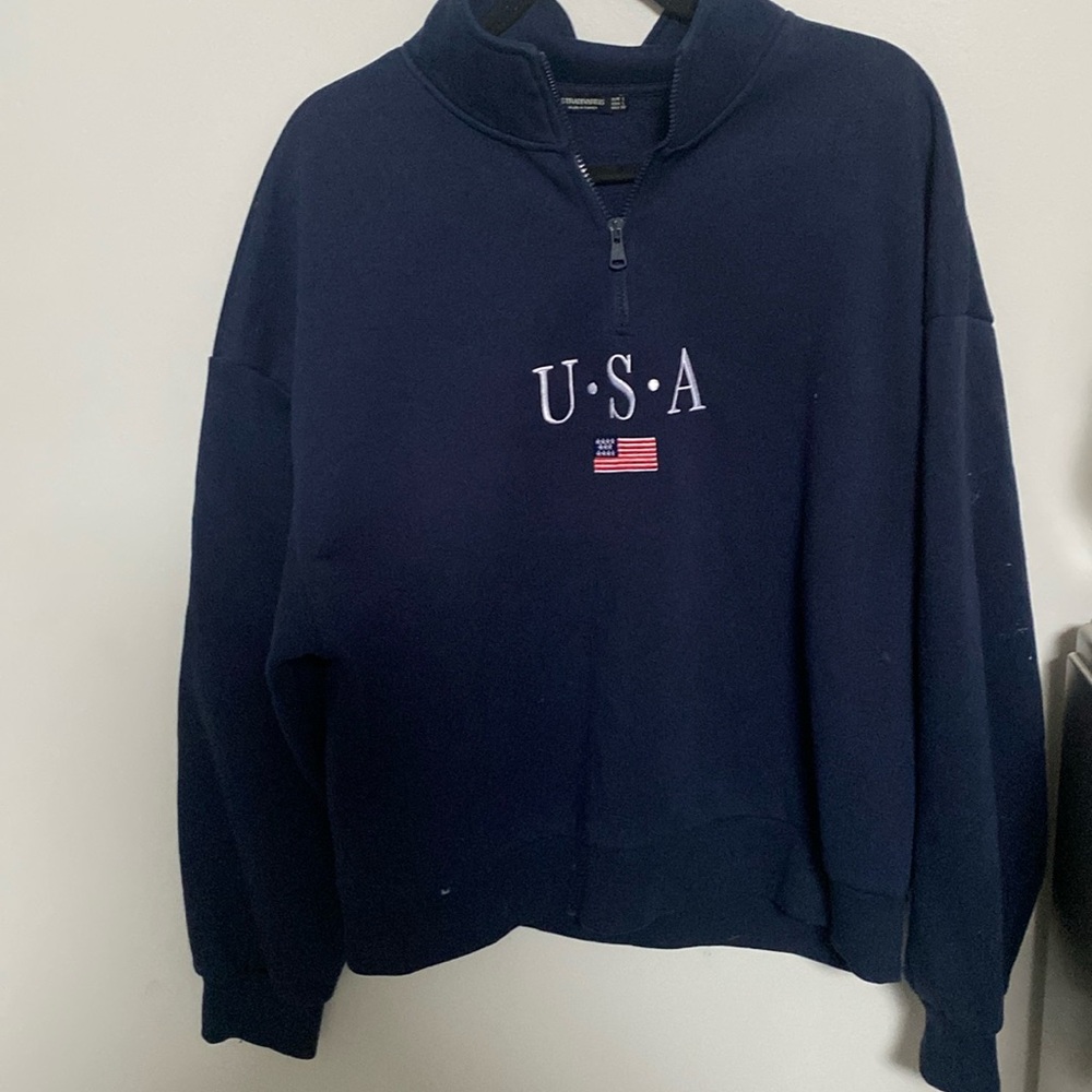USA Quarter zip sweater